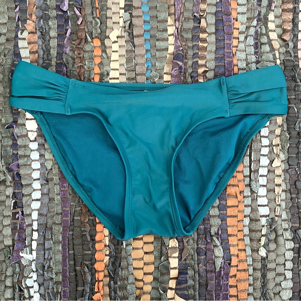 🍓 Xhilaration Teal Bikini Bottoms Swimsuit Swimwear Bathing Suit Beach Bottom